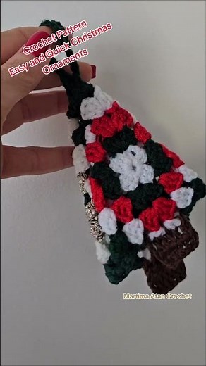 Easy Crochet Christmas Ornaments, Beginner Stash Buster Pattern