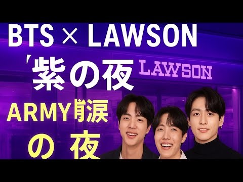 💜BTS×ローソン再会の夜💜 全国が紫に染まる奇跡✨「ARMY感涙の紫の夜」特別レポート！#bts #btsarmy