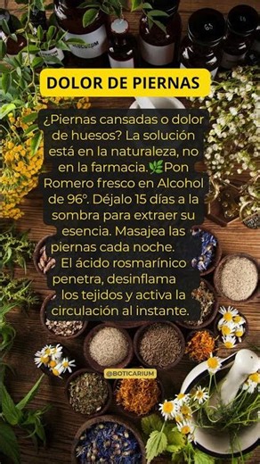 Remedio Dolor e Inflamación de Piernas 🌿