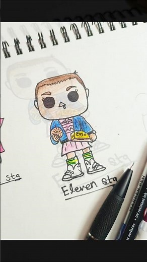 Don’t Laugh 😭 I Tried Drawing Eleven | Stranger Things Fan Art ✏️