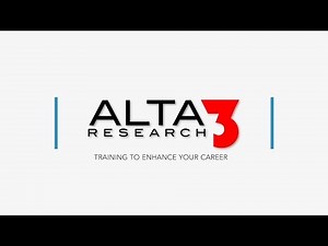 Alta3 Research- TRAINING THAT WORKS