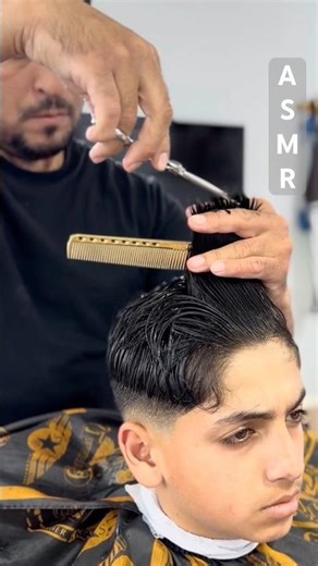 ASMR Scissors Haircut Sounds ✂️ No Talking Relaxing #shorts