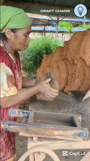 The process of making clay bricks