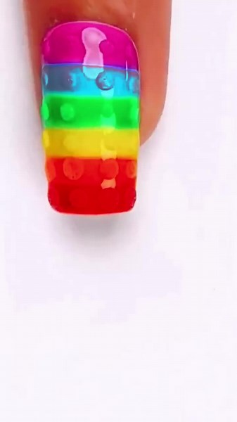 Rainbow nails#nails #nailsartvideos #foryou #fyp
