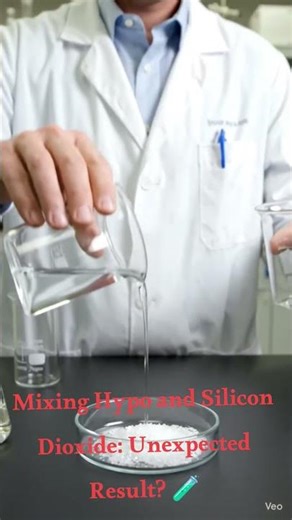 Mixing Hypo and Silicon Dioxide: Unexpected Result? 🧪 #Chemistry #Experiment #ScienceExperiment
