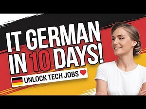 IT German in 10 Days! 💻 Master Tech Vocabulary for Jobs (B2/C1 Level)