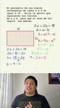 El truco del rectángulo perfecto #matemáticas #cálculo #derivadas