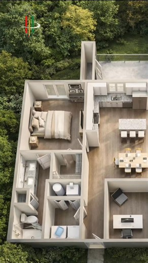 Modern Two Bedroom Apartment 3D Floor Plan Design | Smart Layout Idea Explore this beautifully designed two bedroom apartment 3D floor plan featuring a smart layout, open living space, functional kitchen, and perfectly sized bedrooms. A professional 3D floor plan helps buyers understand space instantly and increases property engagement. Perfect for real estate listings, property marketing, and apartment presentations. Want a high-quality 2D or 3D floor plan for your listing? Send a DM today and