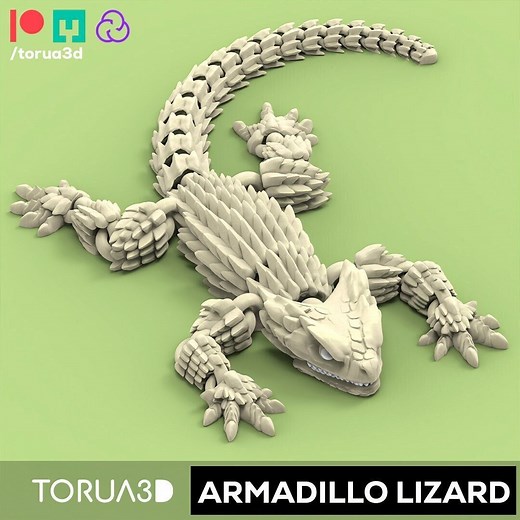 Articulated Armadillo Lizard STL File for 3D Printing - Etsy