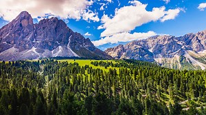 Idyllic Alpine landscape - Val di Funes, Dolomites alps – Italy