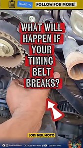 What will happen if your timing belt breaks? #fblifestyle #lodineilmoto #contentaboutcar #educationalcontent #mechanicalengineering #cars #automotive #engineparts #mechaniclife #mechanical | Lodi Neil Moto