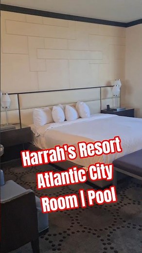 Harrah Resort Atlantic City Room and Pool Tour #atlanticcity #harrahs #atlanticcitynj