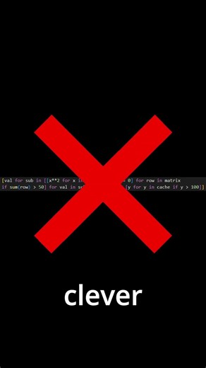 Stop writing clever Python one liners