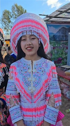 Hmong girl from Laos