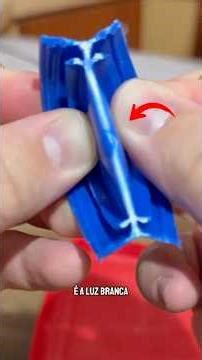 Por Que o Plástico Fica Branco Quando Dobra? #plastico #ciencia #curiosidade #fisica #luz