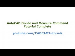 AutoCAD Divide and Measure Command Tutorial Complete | Divide Line; Arc in Equal Parts by Length Video Lecture | A complete Guide to AutoCAD (English) - Design Softwares