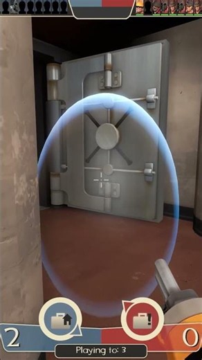 TF2: When vaccinator bubble is floating.