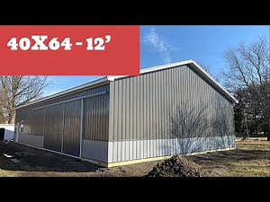 Roof Trusses clear span on 40x64 12’ - Pole Barn