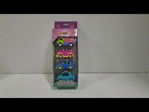 Cute Cars 4-Pack Unboxing 2026 | Colorful Mini Toy Cars for Kids