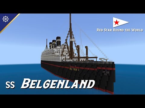 SS BELGENLAND - Minecraft Ocean Liner Build [Download]