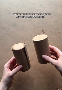 Clean Cardboard Cylinder Hack for Architecture Models