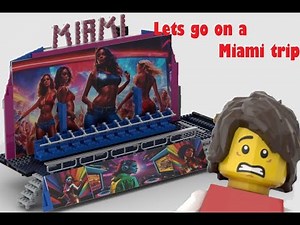 LEGO Funfair Miami ride (Instructions and full kits https://linktr.ee/gregosfairground)