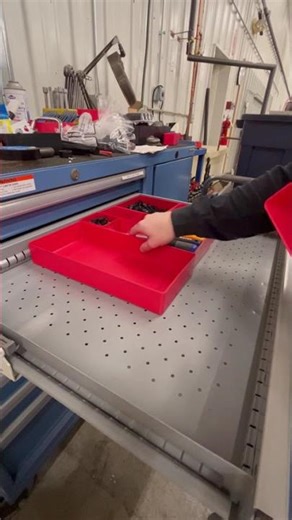 Organizing a Toolbox drawer with Schaller Bins #drawerorganizers #organization
