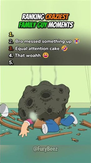 Ranking Craziest Family Guy Moments 😂