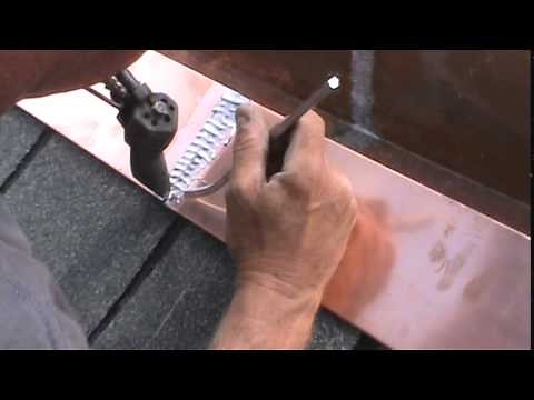 Soldering a Box Gutter - Stitching