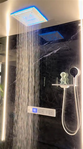 12K views · 108 reactions |  A Shower That Feels Alive  Not just water — it’s rhythm and light. Let the personal music shower awaken your senses and refresh your soul. ✨ #LuxuryBathroom #LEDShower #SmartLiving #HomeSpa #MoodLighting | Home Kitchen Supplies | Facebook