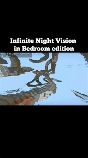 Minecraft infinite Night Vision effect ♾️