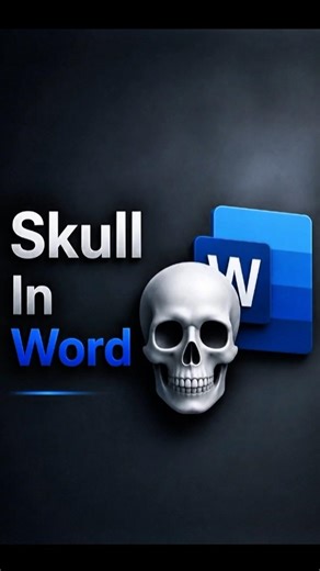 Skull In MS Word 💀!
