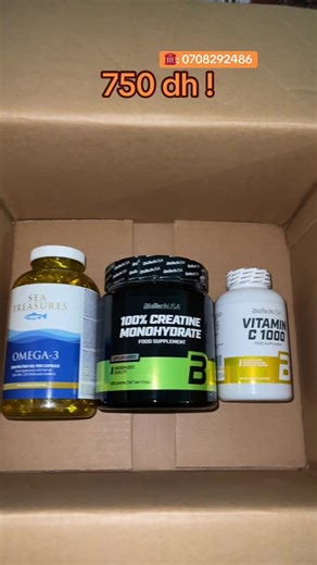 Comprehensive Supplement Bundle: Creatine, Omega 3, and Vitamin C