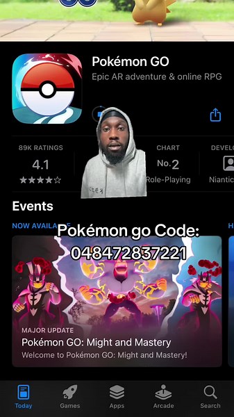 Add My Pokémon GO Friend Code: 048472837221