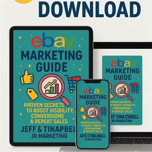 Ebay Marketing Guide Ebook | Reseller Strategies, SEO Titles, Promotions, Coupons, Repeat Buyers Download - Etsy UK