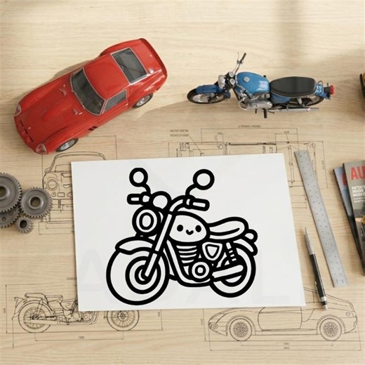 Kawaii Coloring Pages for Kids - Printable PDF - Cute Creative Activity - Simple Drawing for Early Childhood - Etsy