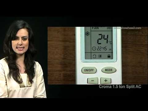 Croma Air Conditioner - How to Lock Remote Keypad