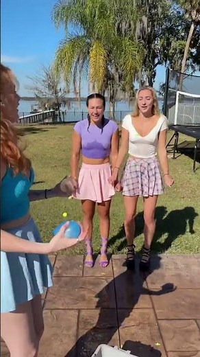 Water balloon challenge with Jade Spade Roo Droo.
