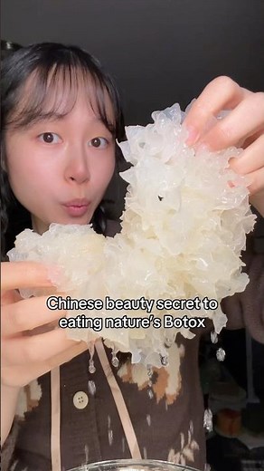 Eating snow fungus/mushroom is the beauty elixir for anti-aging and hydrating your skin✨