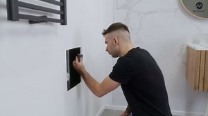 Morvat Spring Access Panel 12x12 Inch for Ceiling & Drywall, Heavy-Duty Durable ABS Plastic & Easy Install Access Box, Wall Hole Cover Plate for Plumbing & Electrical Cables & Wiring, White