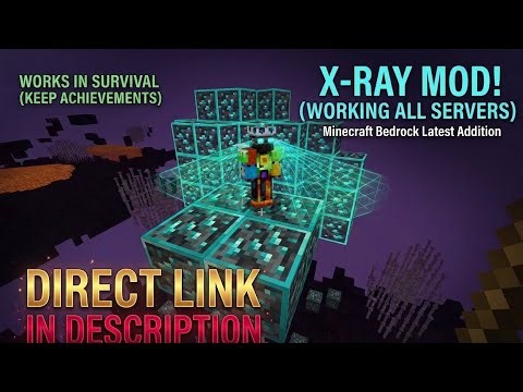 Minecraft Bedrock( PE) X-Ray Mod 2026 🔥: Working on Realms & All Servers!