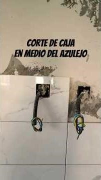 Learn how to cut a junction box inside a tile #professional #construction