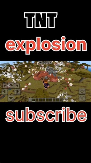 Minecraft TNT explosion with creeper #viral #shorts #viralshort #minecraft