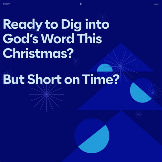 Want to dig deep this Christmas but short on time? The new Smart Search makes it easier than ever to find answers to your Bible questions—fast. Try it today! Shop now: https://bit.ly/3VBViLz | Logos Bible Study App