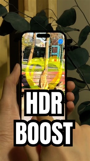 How to make your image brighter with HDR Boost ✨