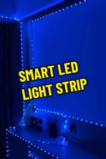 The light strip kit is very simple to install and use.#ledstriplights #ledlightstrip #fyp #tiktokmademebuyit #tiktokmademebuy