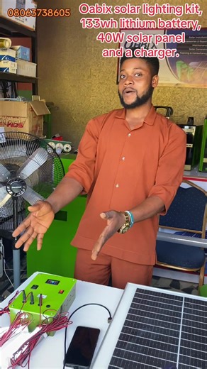 Affordable Solar Lighting Kit with 133WH Battery