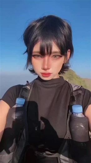 Short Hair Cat in the Mountains: A Breathtaking View