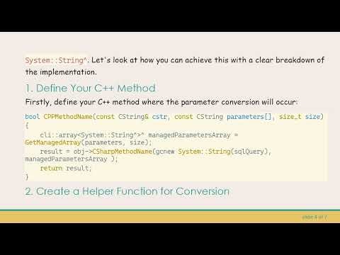 Bridging C+ + and C# Functions: How to Pass Parameters Between Them