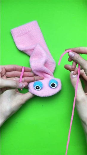 Funny Sock Puppet for Kids! DIY Hand Toy Fun 🐶 #kids #socks